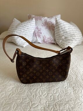 Louis Vuitton Monogram Hobo Bag in Brown and Tan
